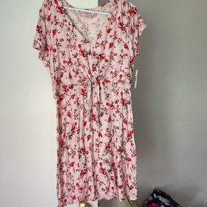 Pink Floral Dress